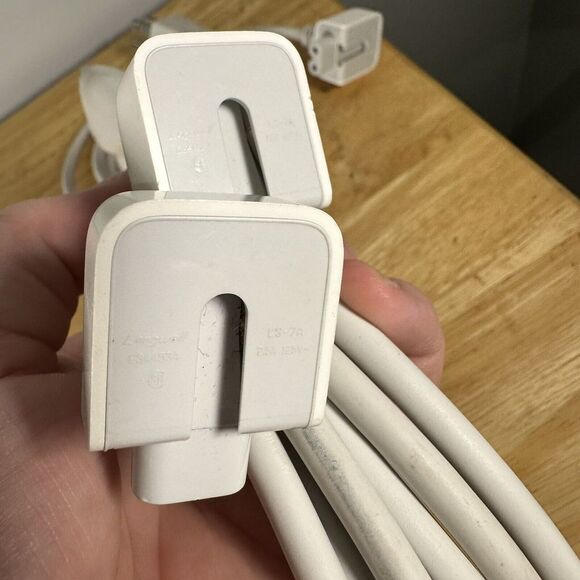 Apple 45 Watt MagSafe 2 AC Adapter w/Power Cord A1436 Genuine OEM Used 3 Cords - Picture 7 of 9